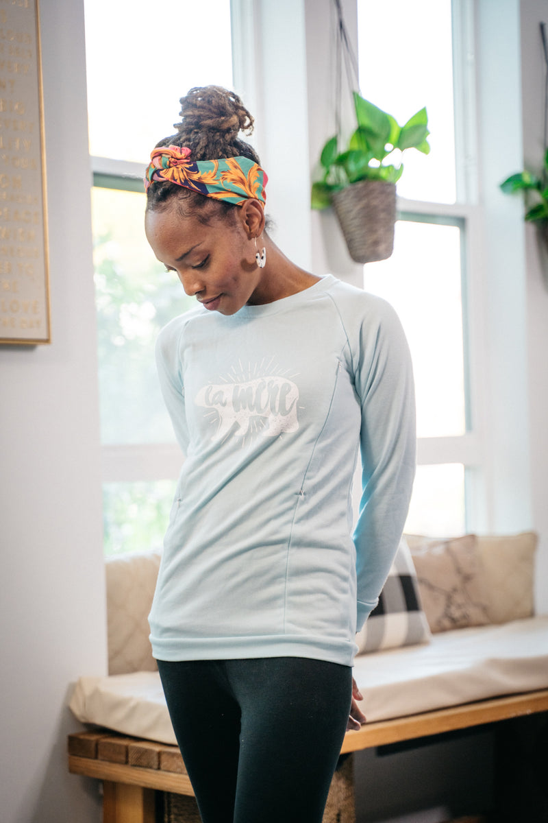 Zyia blue hotsell floral sweatshirt