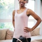 Nursing LUX Tank Top - Dusty Pink