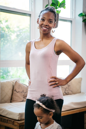 Nursing LUX Tank Top - Dusty Pink