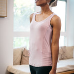 Nursing LUX Tank Top - Dusty Pink