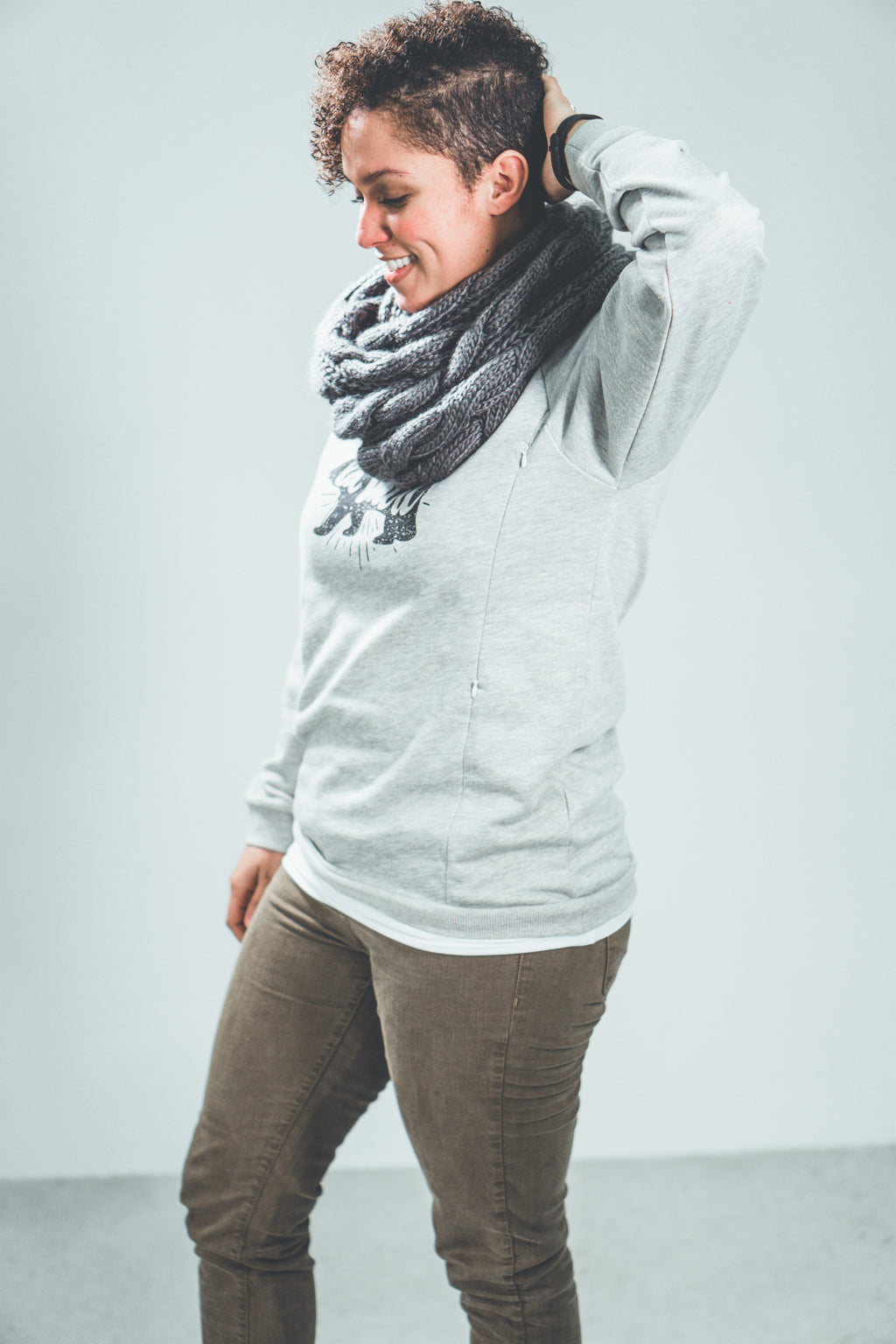 Nursing Sweatshirt - Gray