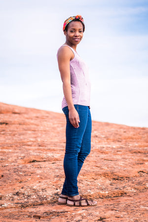 Nursing LUX Tank Top - Dusty Pink
