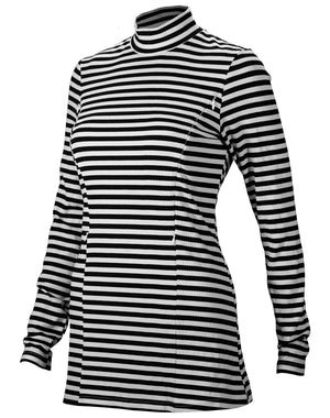 Nursing Striped Turtleneck Tunic