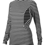 Nursing Striped Turtleneck Tunic