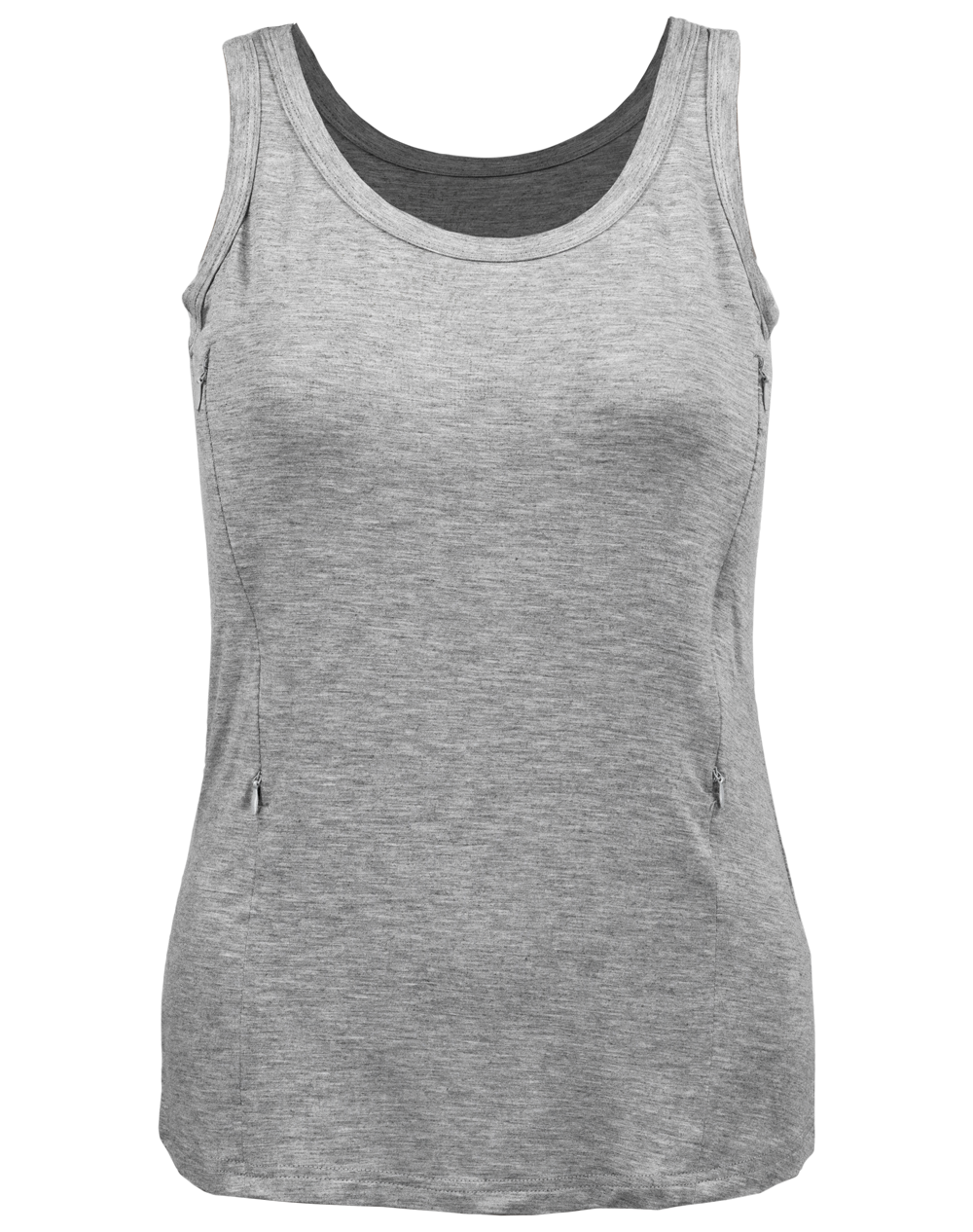 Nursing LUX Tank Top - Heather Gray