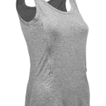 Nursing LUX Tank Top - Heather Gray