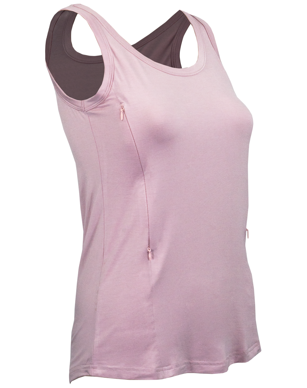 Nursing LUX Tank Top - Dusty Pink